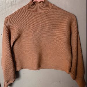 cropped cashmere turtleneck